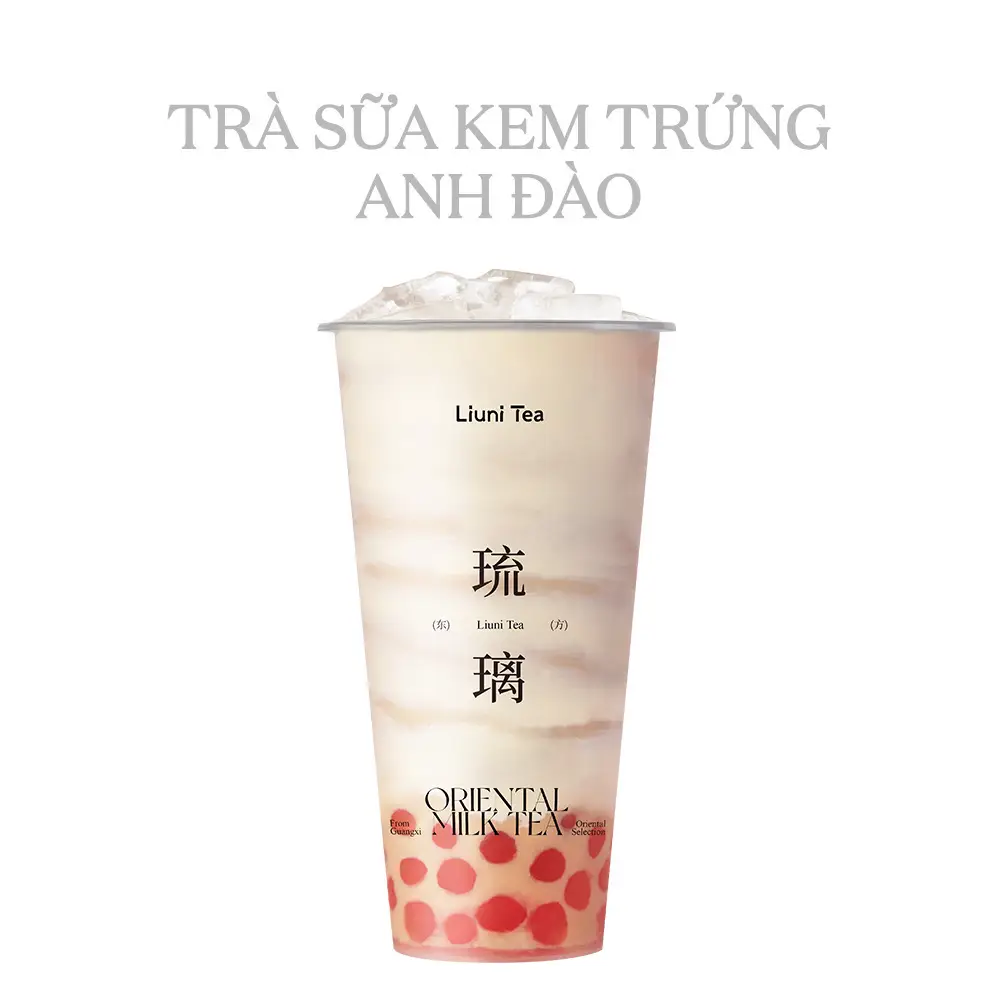 Hình ảnh Trà sữa kem trứng anh đào 