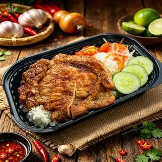 Hình ảnh Cơm Tấm Sườn Nướng
