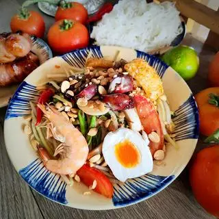 Hình ảnh Gỏi đu đủ Thái Lan Truyền Thống Bangkok