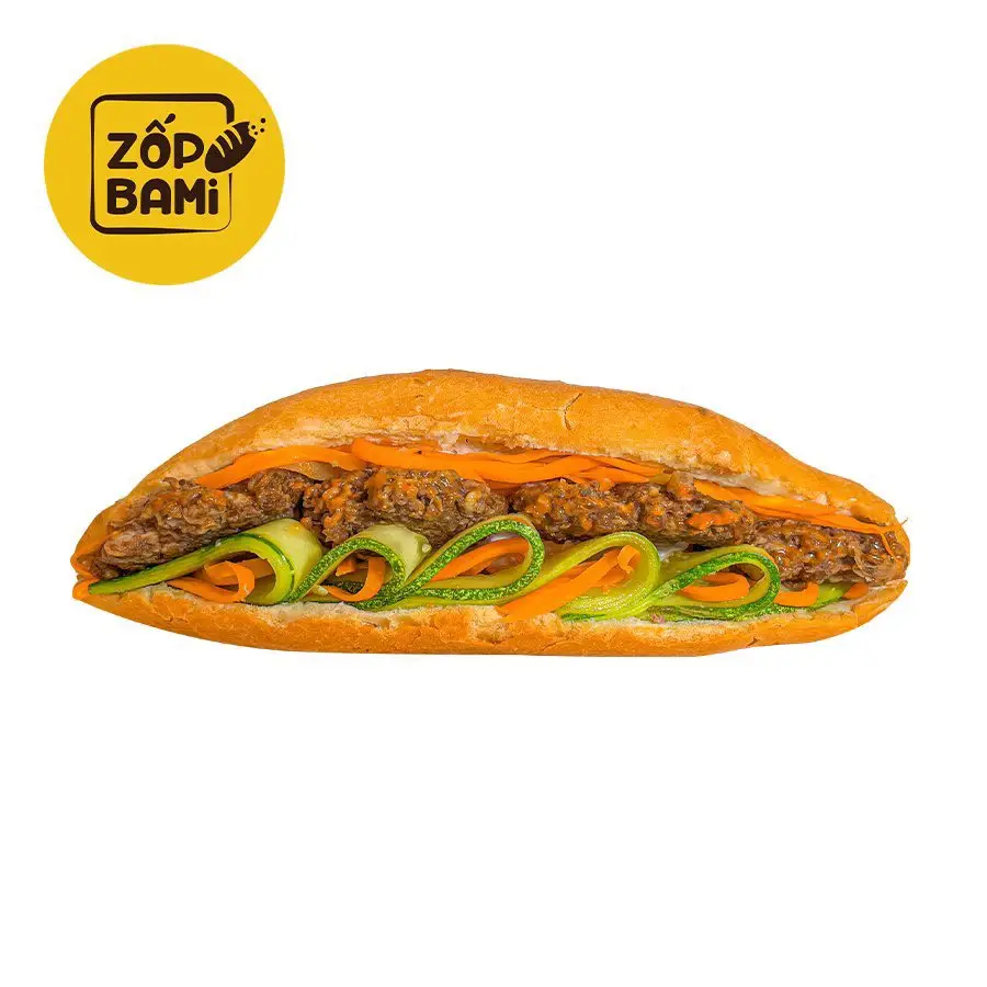Hình ảnh Bánh mì bò nướng than hồng