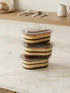 Hình ảnh Rau Câu Cà Phê Flan Chesse Hộp Lớn