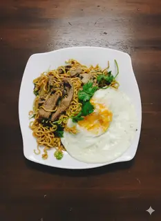 Hình ảnh mì xào bò trứng