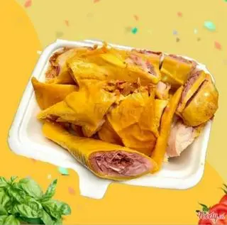 Hình ảnh Gà Ủ Muối Hoa Tiêu Nửa Con Làm Nóng