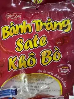Hình ảnh Bánh tráng sate khô bò