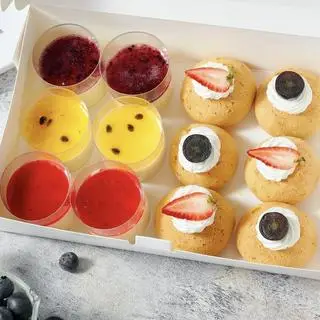 Hình ảnh Su dai Singapore và Panna Cotta (Set 3)