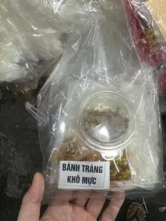 Hình ảnh Bánh tráng dẻo phơi khô mực