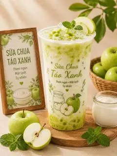 Hình ảnh Sữa Chua Táo xanh