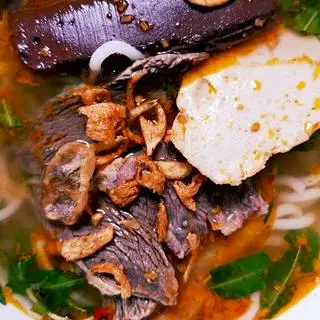 Hình ảnh bún bò nạm chả