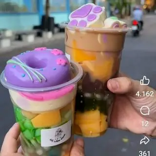 Hình ảnh Hồng trà đường đóng chai (siêu rẻ)