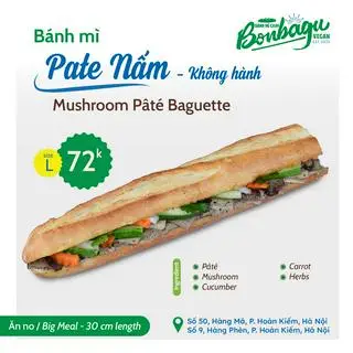 Hình ảnh Bánh Mì Pate Nấm - Mushroom Pâté Baguette
