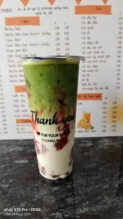 Hình ảnh Matcha latte việt quất