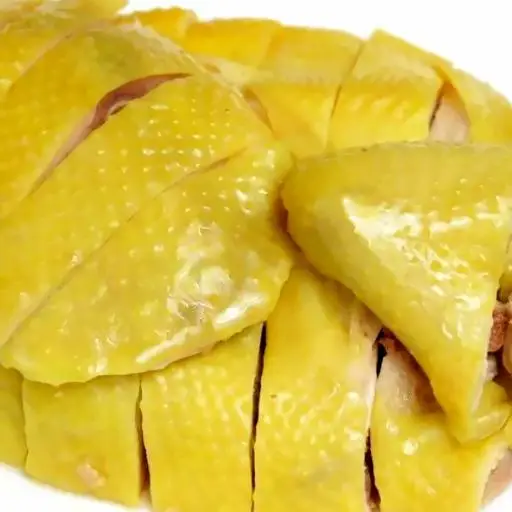 Hình ảnh 1 con gà luộc - xôi chà bông-Tặng nước chấm thần thánh