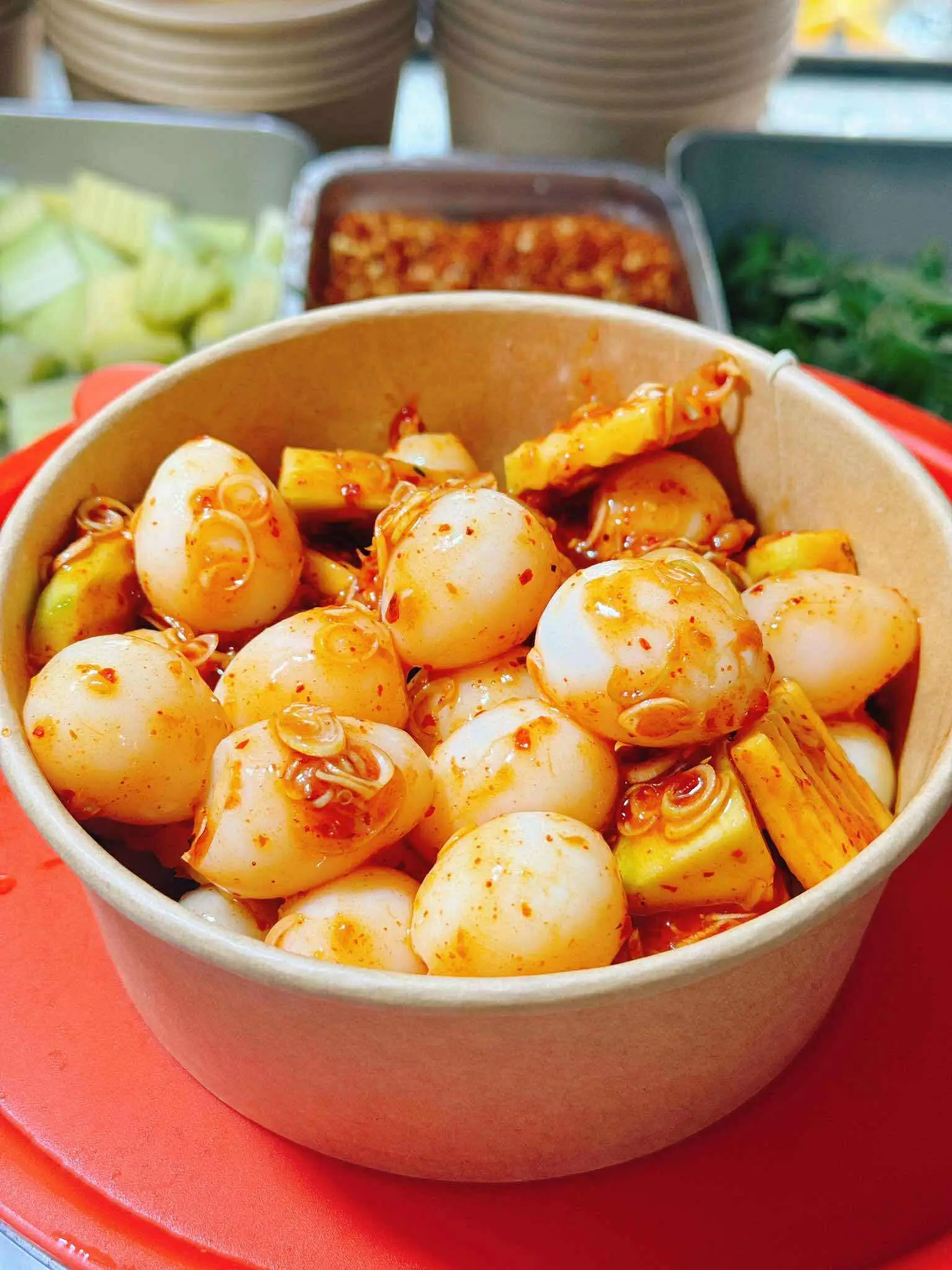 Hình ảnh Trứng cút sốt thái 