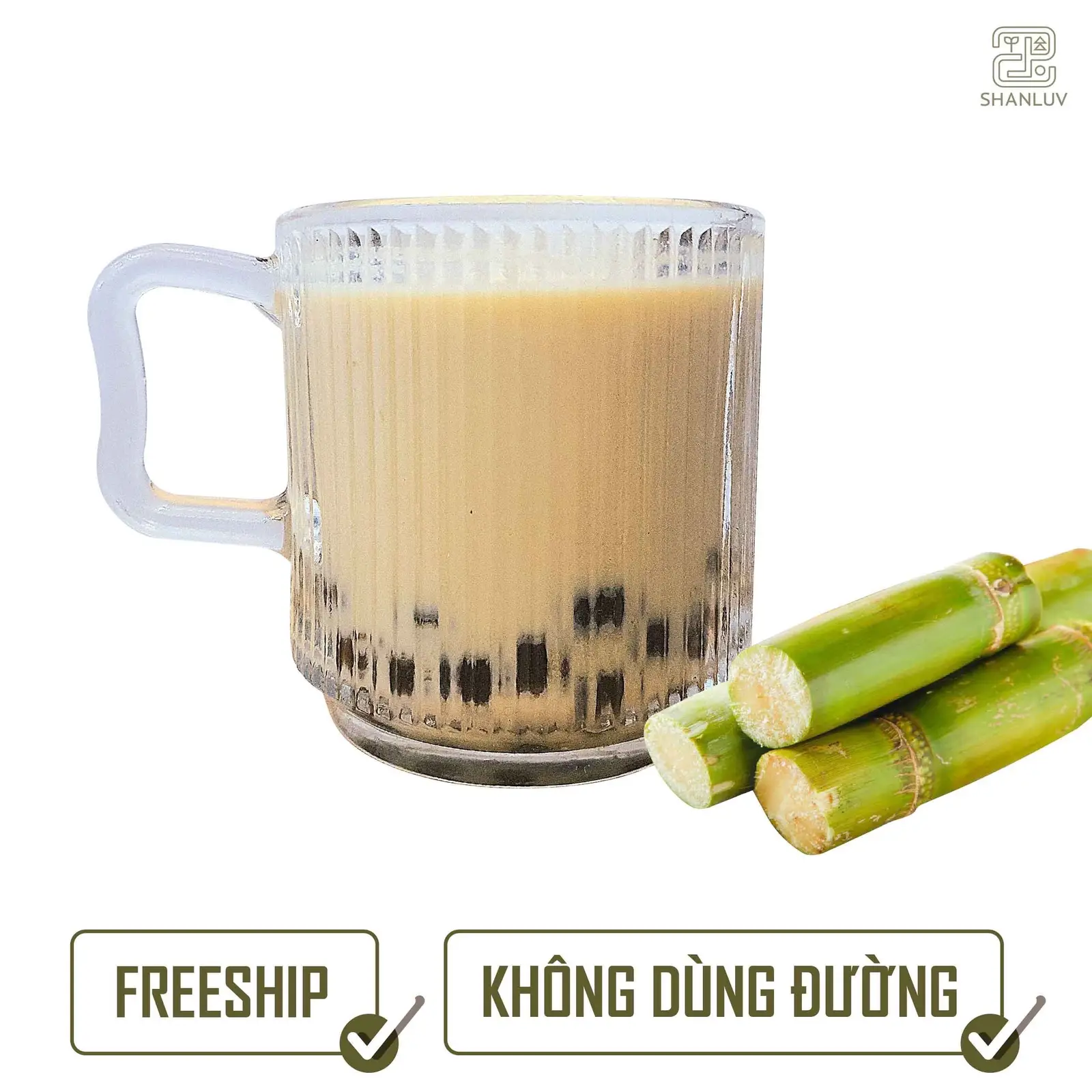 Hình ảnh (ẤM ÁP) Trà sữa nước mía Shan Tuyết nóng