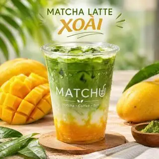 Hình ảnh Matcha Latte Xoài - uống là ghiền
