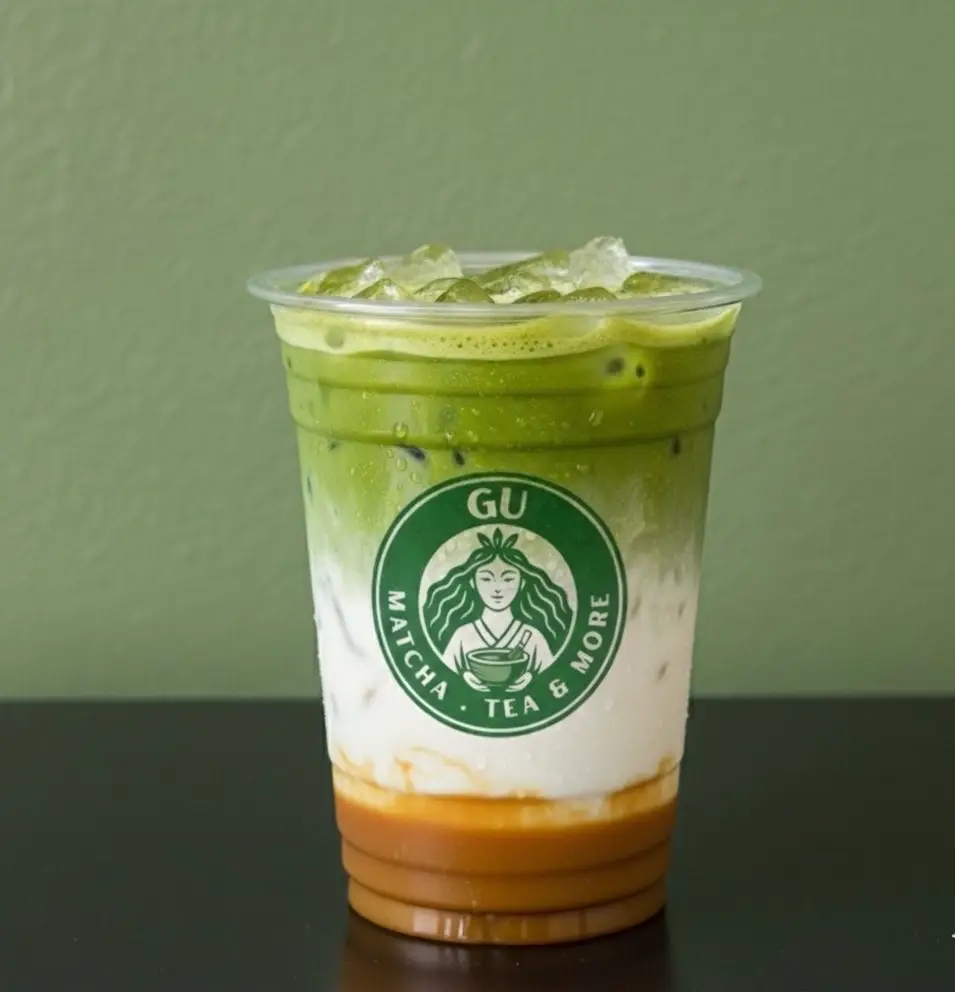 Hình ảnh Matcha Nhật latte - caramel