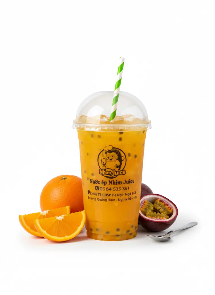 Hình ảnh Nước ép cam chanh leo