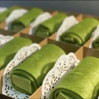 Hình ảnh Crepe pudding matcha Japan