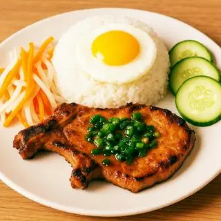 Hình ảnh CƠM SƯỜN+ỐP LA