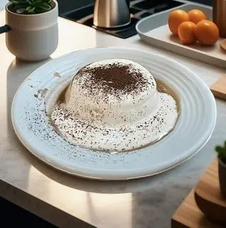 Hình ảnh Flan kem muối