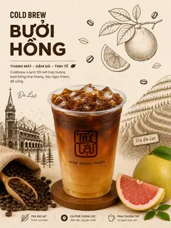 Hình ảnh Cold brew bưởi hồng