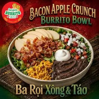 Hình ảnh Bacon Apple Crunch Burrito Bowl | Ba Rọi Xông Khói & Táo