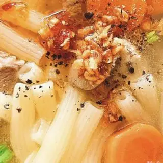 Hình ảnh nui nấu thịt bằm