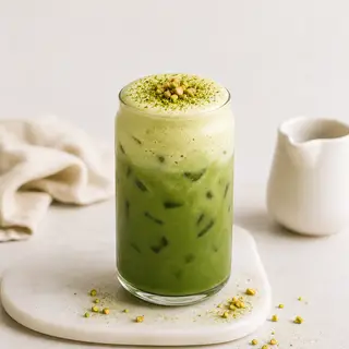 Hình ảnh Pistachio cream Matcha latte - hạt dẻ cười