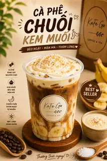 Hình ảnh Cà phê chuối kem muối 