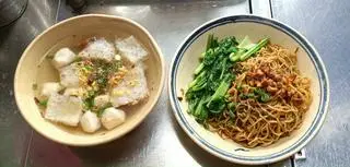 Hình ảnh Mì trộn khô + chạp