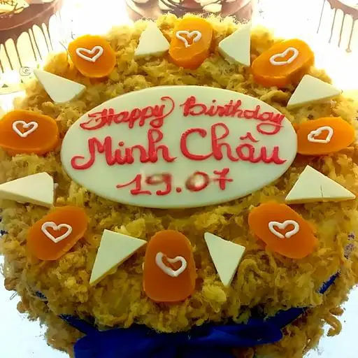 Hình ảnh Bánh Bông Lan Trứng Muối Sinh Nhật Size 19cm