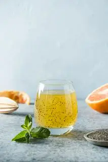 Hình ảnh Nước Cam ép mix hạt Chia