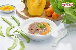 Hình ảnh Cháo tim heo hầm hạt sen