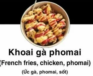 Hình ảnh Khoai gà phô mai