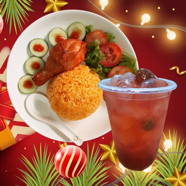 Hình ảnh Cơm Gà Xối Mỡ - Trà Dâu 
