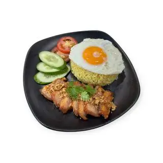 Hình ảnh Cơm chiên ba rọi + ốp la