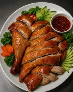 Hình ảnh Vịt quay nửa con+Canh măng 