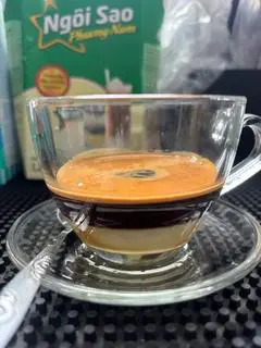 Hình ảnh Cafe sữa pha máy