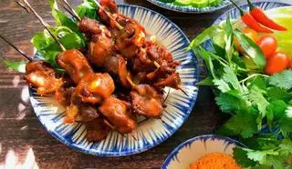 Hình ảnh combo 5 xiên mề nướng