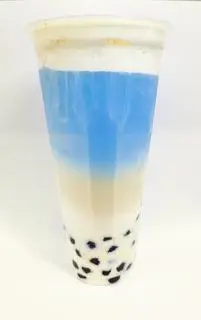 Hình ảnh Sữa tươi hoa đậu biếc kem cheese