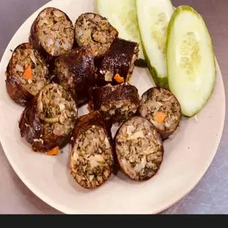 Hình ảnh dồi chiên giòn thêm