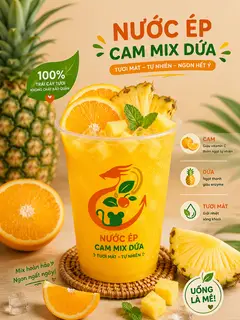 Hình ảnh Nước ép cam dứa