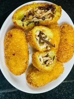 Hình ảnh Xôi gà nấm chiên xù