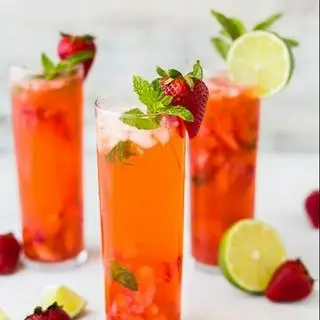 Hình ảnh Trà Chanh Đào Dâu Tây 
