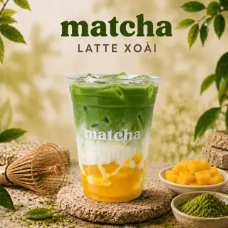 Hình ảnh Matcha xoài latte