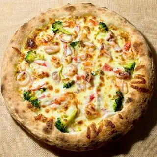 Hình ảnh Pizza Hải Sản Pesto Xanh ( 28cm )