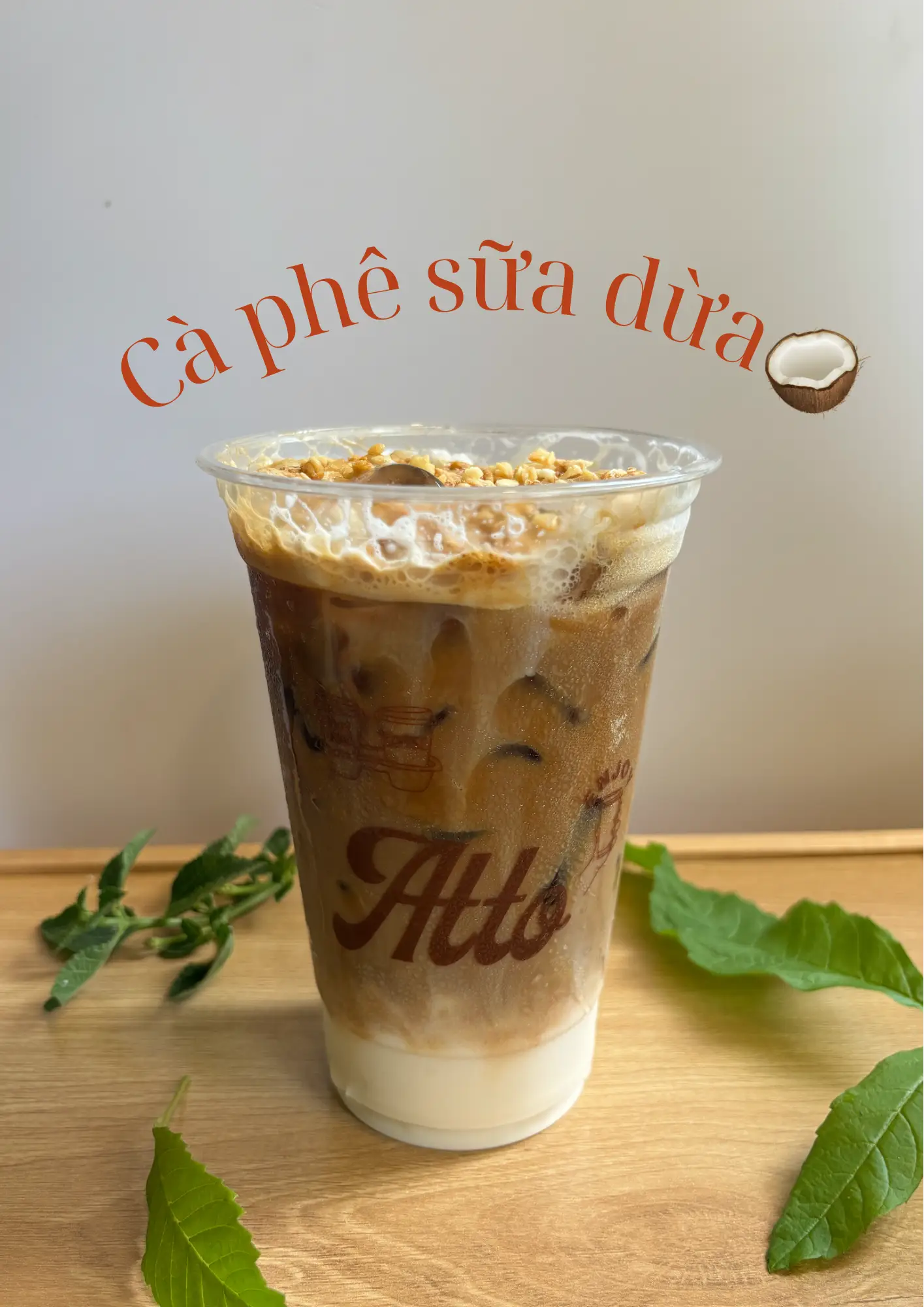 Hình ảnh Cà phê sữa dừa - Size L