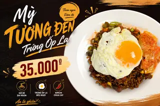 Hình ảnh Mỳ tương đen Koreno trứng ốp la