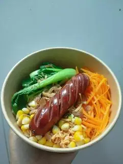 Hình ảnh ❤️Mì Trộn Tóp Mỡ Xúc Xích❤️