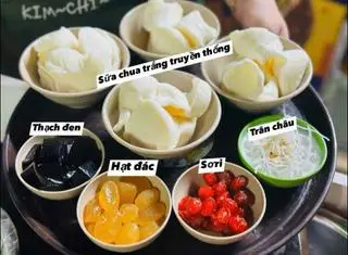 Hình ảnh Sữa chua trân châu bơ sầu theo mùa
